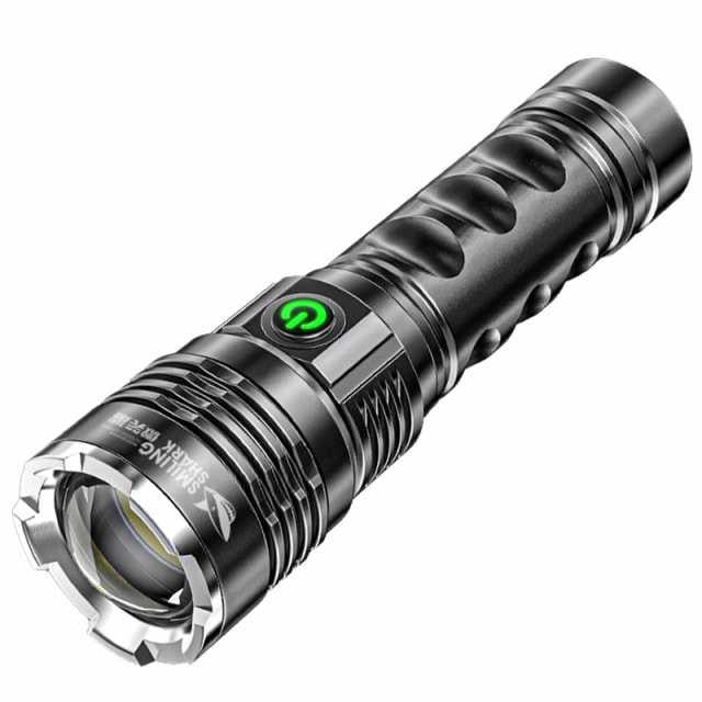 当日発送 懐中電灯 led 最強 USB 充電式 フラッシュライト 超高輝度 明るい ズーム機能 大容量電池　 3モード調光 8000ルーメン 耐衝撃