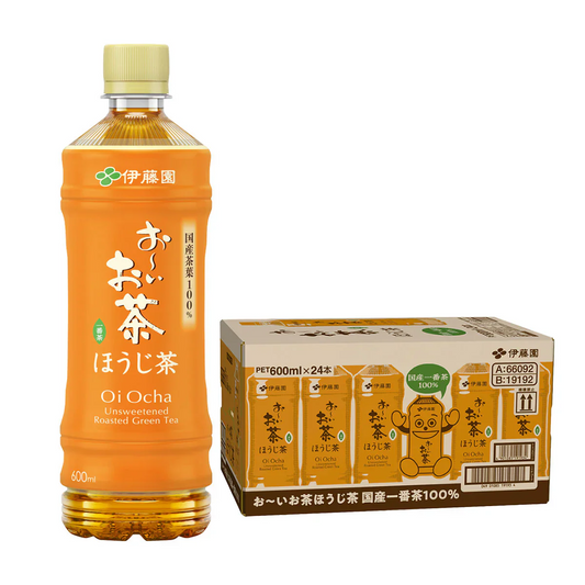送料無料 伊藤園 お～いお茶 ほうじ茶 600ml×1ケース/24本