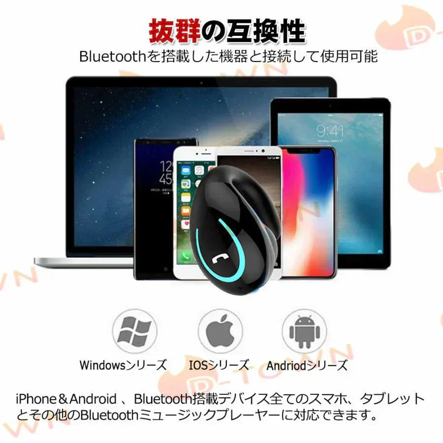 即納 イヤホン PSE認証　耳を塞がない 片耳 ワイヤレス bluetooth 5.0 ランニング オープンイヤー ワイヤレスイヤホン ジョギング イヤーカフイヤホン 耳掛け式 s025C(ホワイト)