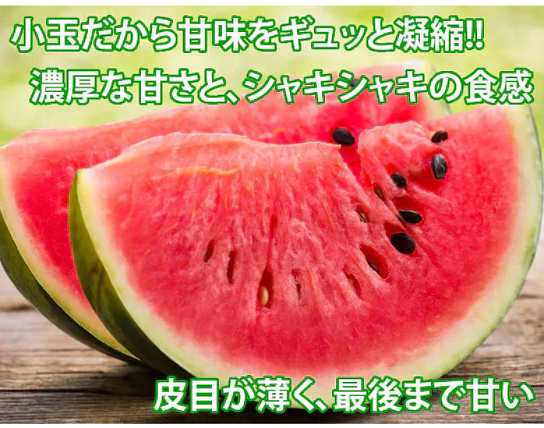 すいか 送料無料 訳あり 小玉すいか 2玉 約2～2.5kg スイカ 熊本すいか お取り寄せ すいか 西瓜 ひとりじめ 果物 フルーツ