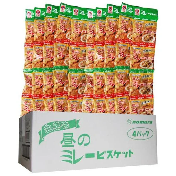 送料無料 のむら ミレービスケット 昼のミレー 生姜味 4連 10個セット