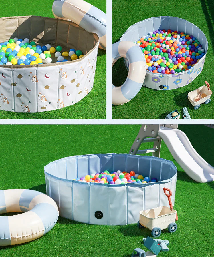 【ブルー】プール 折りたたみ 空気入れ不要 子供プール 120cm プール ベビー用 ペット 犬 バスタブ ボールプール ビニールプール ベランダ 折り畳み プール ベビー キッズ 子供用 プール 水遊び 砂遊び 犬猫 お風呂用 プレイルーム 屋内 屋外