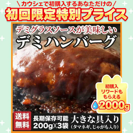 デミグラスハンバーグ 3袋 (200g×3袋) 送料無料 築地のおかず 懐かしの味 非常食 保存食 防災食 長期保存 仕送り 非常用 防災 備蓄 グルメ 食品 お取り寄せ フード お試し【ご新規さん限定商品】