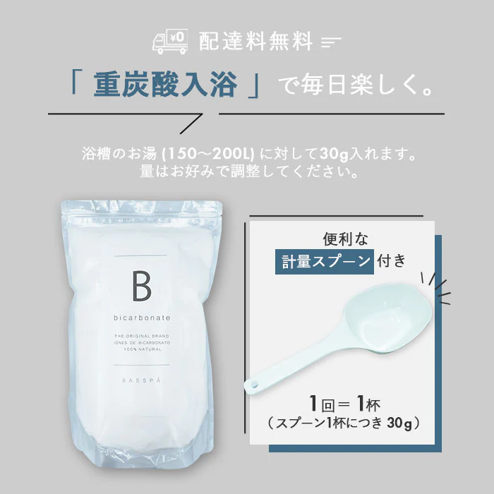 重炭酸 入浴 (10kg) 計量スプーン付き 333回分  バスソルト BASSPA バスパ