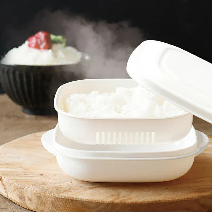 【冷凍ご飯をおいしく！】たきたて解凍ごはん 3個セット / ごはん 冷凍 容器 冷凍ごはん 保存容器 電子レンジ 蒸し 蒸し料理 温野菜 蒸し野菜 ふっくら スチーマー