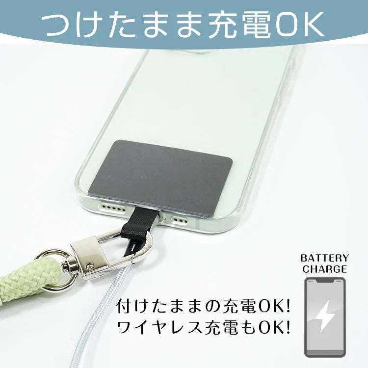 ストラップホルダー 「レッド」 スマホショルダー スマホストラップ ストラップホルダー ロープストラップ mb151-4