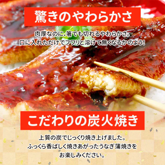 しあわせのうなぎ蒲焼き 超ド級特大 約1.7kg 約340g 5尾 ふっくらやわらか中国産 送料無料