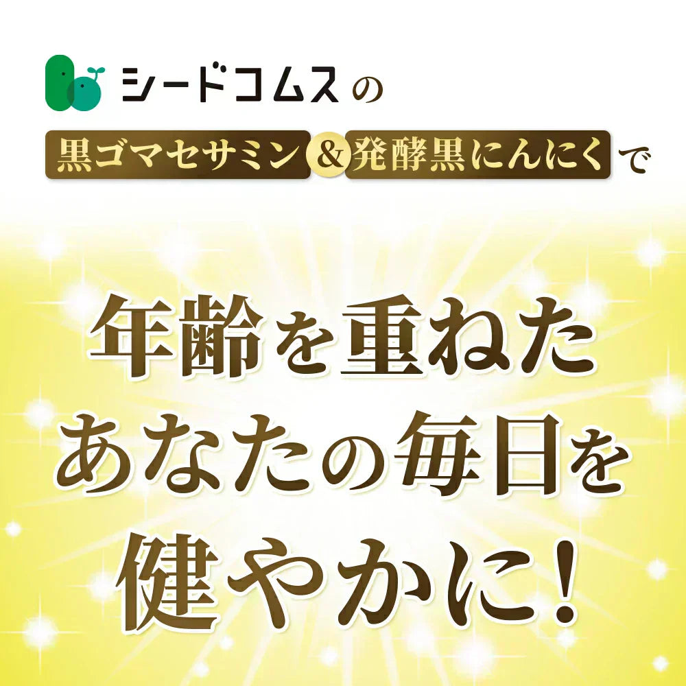 黒ゴマセサミン＆発酵黒ニンニク《約3ヶ月分》サプリ サプリメント 健康  セサミン アルファリポ酸 アリルシステイン アリイン 黒ゴマ 黒にんにく にんにく ニンニク