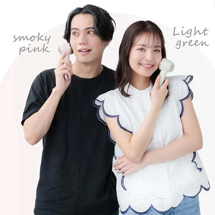 【送料無料】 冷却ハンディファン 「ホワイト」 ミニ扇風機 接触冷感 強風 手持ち 携帯扇風機 冷却プレート付き 小型 卓上 USB充電 風量調節 熱中症対策 12時間長時間稼働