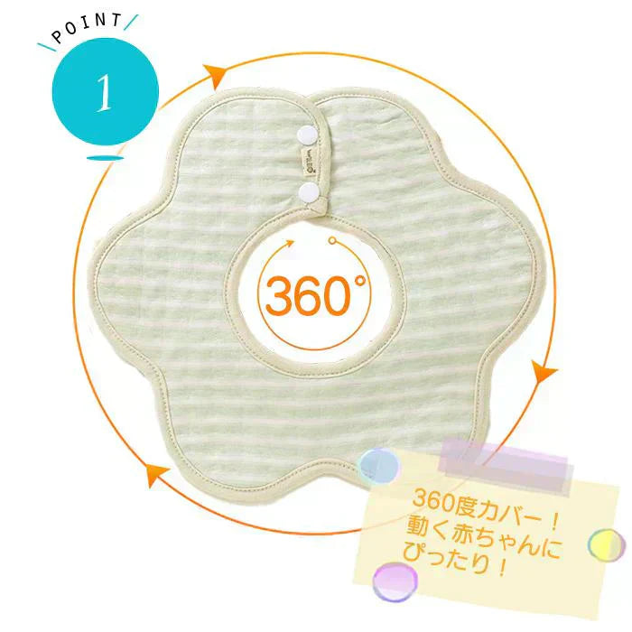 【予約商品・発送時期は商品説明に記載】スタイ 6枚 セット 360度 フリル おしゃれ 北欧風 ナチュラル ビブ 男の子 女の子 食事 よだれかけ 防水 前掛け 新生児 出産祝い 北欧 ベビー 360°赤ちゃん キッズ 子供 綿 コットン 360 シンプル 綿 スタイセット 送料無料 ギフト プレゼント