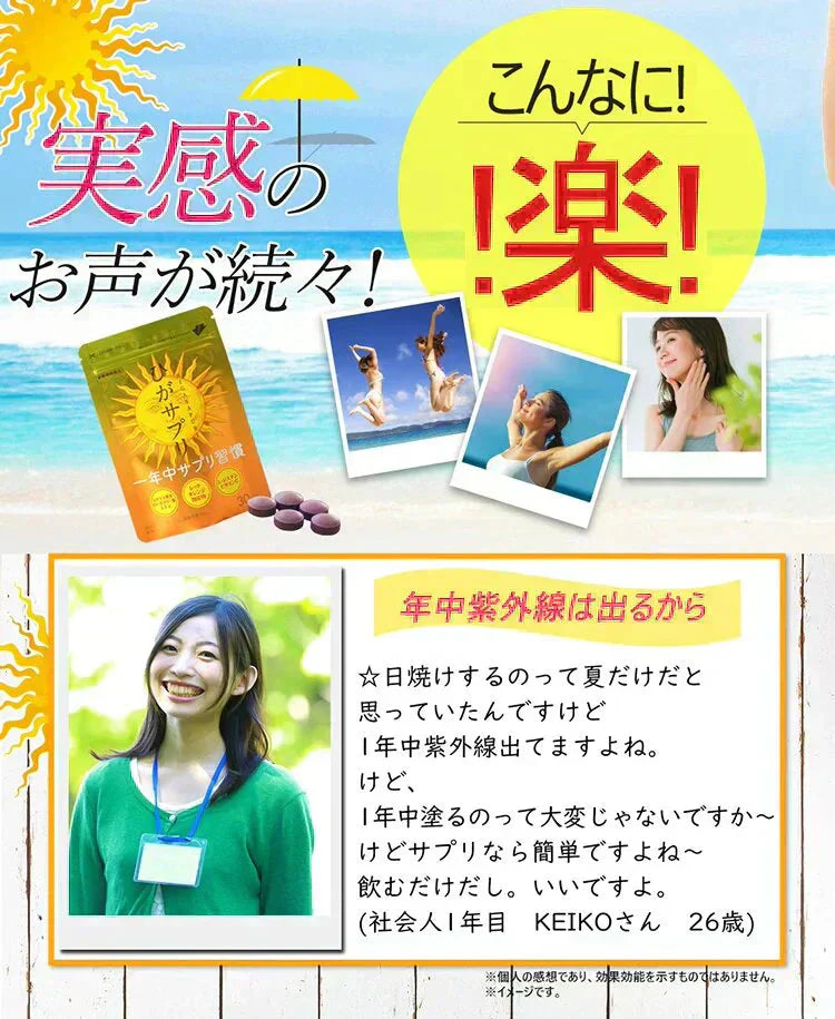 【激安お得４袋セット・ひがサプリ】新時代 太陽対策 飲む お出かけ対策 サプリメント  バリア サプリ 飲む日焼け止め サンスティック 日焼止め UVケア UVカット 紫外線サプリ クリーム ニュートロックスサン UV 対策 ケア カット 紫外線カット 紫外線 日差しに負けない ビタミン 日焼どめ お肌 守る シスチン ビタミンC レッドオレンジ シトラス ローズマリー マリーゴールド 日本製 国産