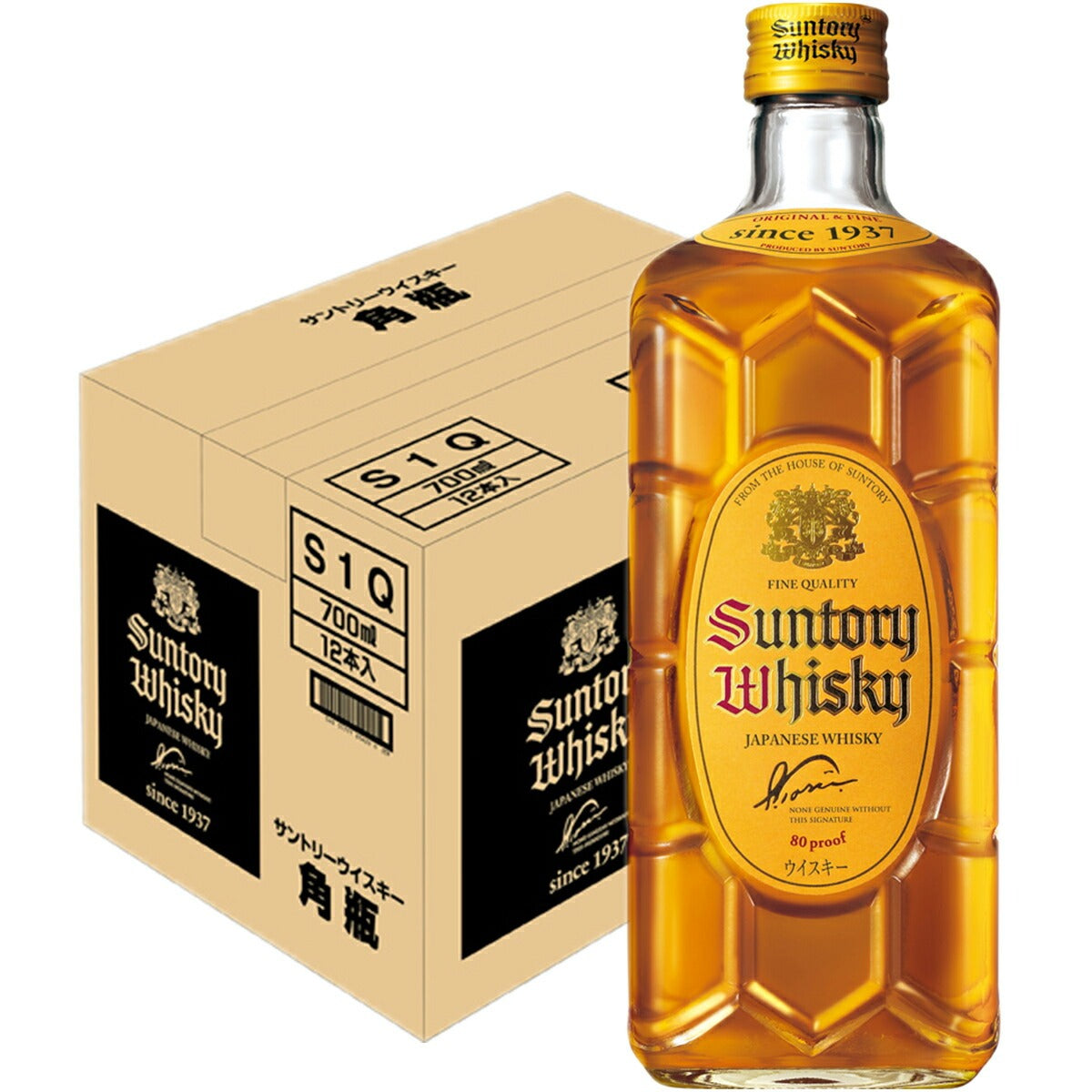 【送料無料】【ケース販売】サントリー 角瓶 700ml 12本【北海道・沖縄県・東北・四国・九州地方は必ず送料が掛かります。】