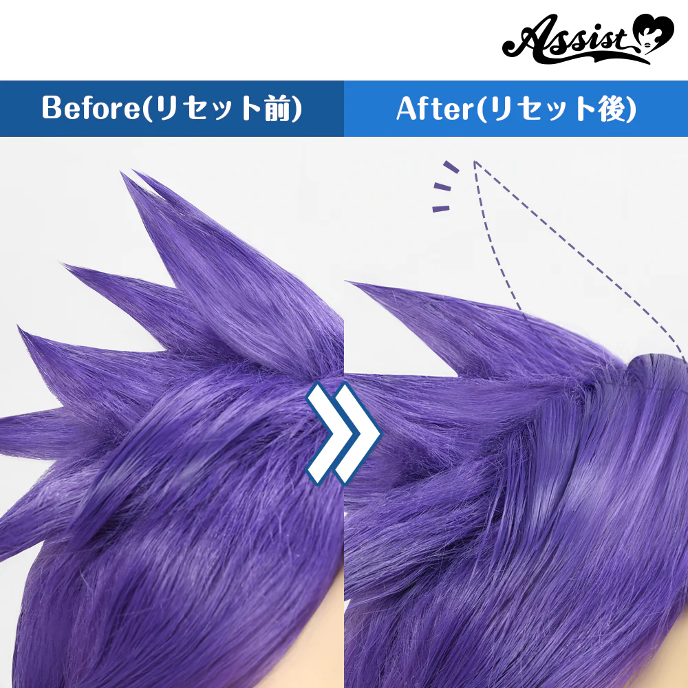 アシストウィッグ ポイントリセッター ウィッグ コスプレ ヘアセット シャンプー 泡タイプ