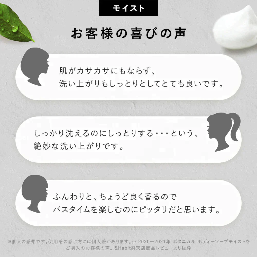 BOTANIST ボタニスト ボタニカルモイストボディーソープ ボトル ＆ 詰め替え 3点 セット