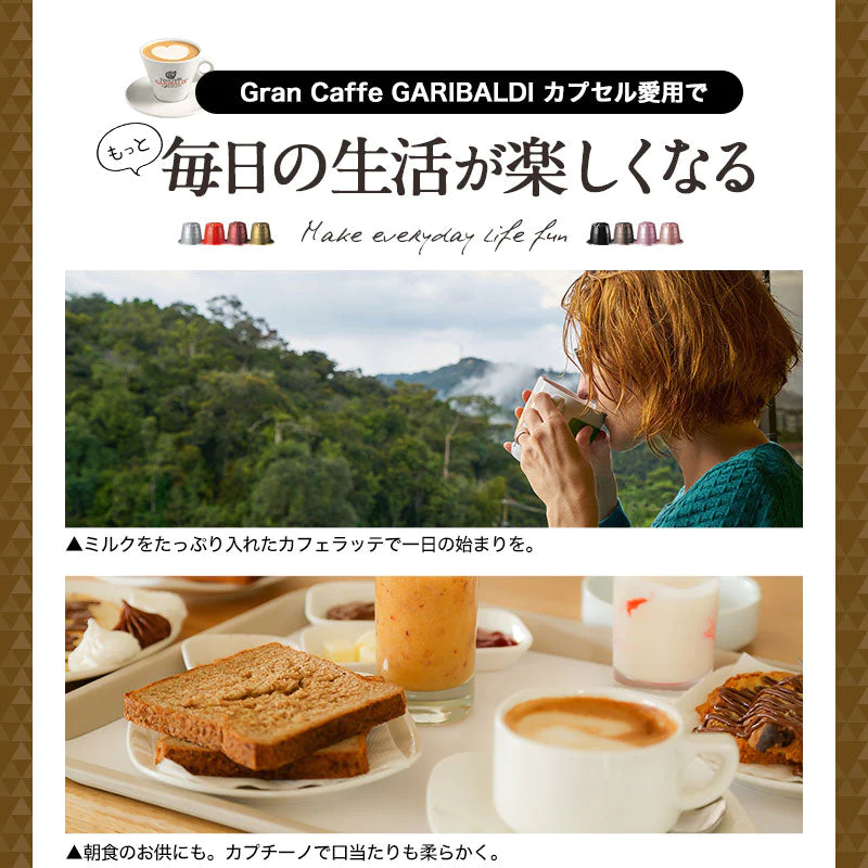 GARIBALDI（ガリバルディ） イタリア産 ネスプレッソ 互換 カプセルコーヒー セレツィオーネ×25箱（250カプセル）【1〜2営業日以内に出荷】[送料無料]エスプレッソ nespresso コーヒー 珈琲