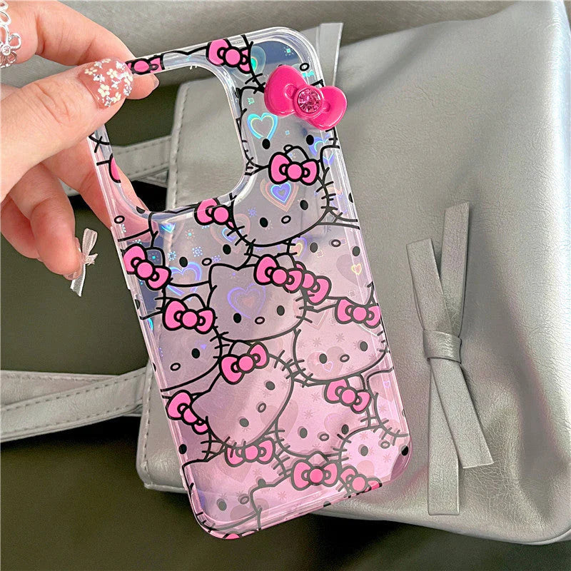 携帯電話ケース iPhone16/iPhone16Pro/iPhone16Pro max ケース hello kitty ソフトiPhone用  xjj2024182(AiPhone16用)