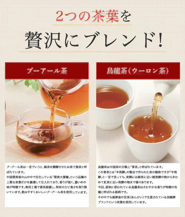 爽味黒烏龍茶ポット用　８個入（ お試しサイズ  黒烏龍茶 黒ウーロン茶 烏龍茶 ウーロン茶 プーアール茶 お茶 健康茶 健康飲料 ティーバッグ ティーパック）【カウシェファーム収穫対象商品】