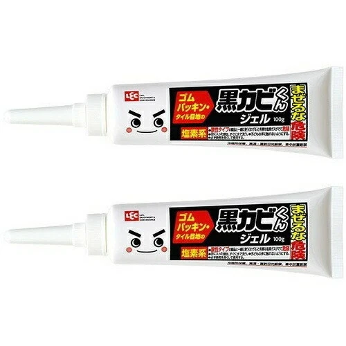 お風呂のカビ取りジェル 黒カビくん 100g 2本 浴室 ゴムパッキン タイル目地 カビ除去剤