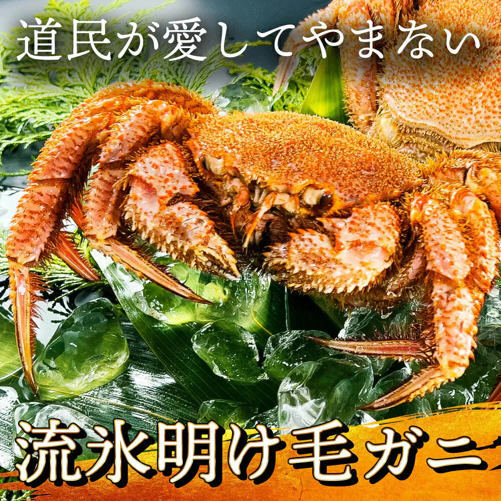 45%OFF★北海道産 浜茹で毛蟹 約500g×6尾【本州～九州エリア送料無料】