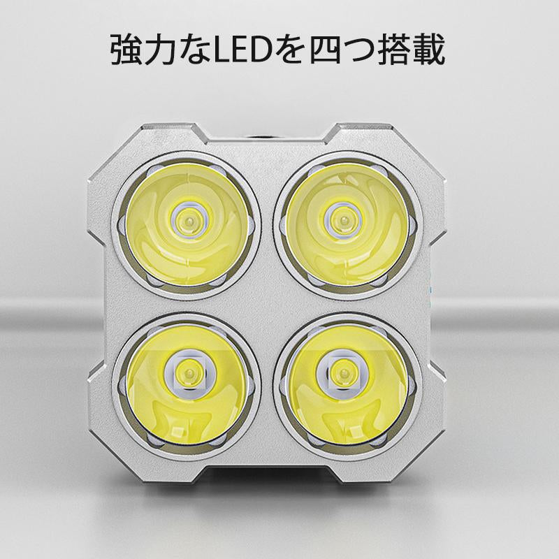 即納 LED懐中電灯 LEDライト COBライト 超明るい USB充電式 ハンディライト IPX6防水 小型 超高輝度 登山 夜釣り 作業用 フラッシュ アウトドア 地震/防災 w380