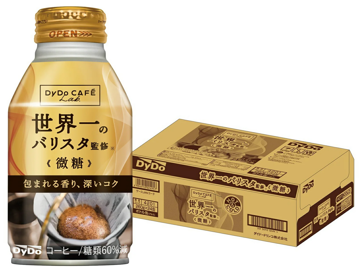 DyDo ダイドーブレンド 微糖 世界一のバリスタ監修 260ml×1ケース/24本