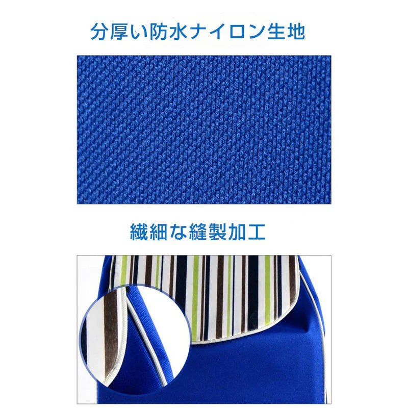 キャリーカート用バッグ 花黒 bag for carry cart 買い物バッグ キャリーケース カバー 防水 折り畳み 大容量 ショッピング 旅行 弊社のキャリーカートも対応