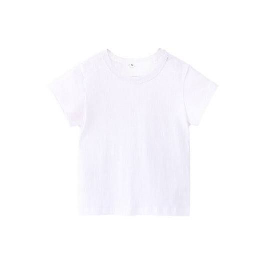 半袖 白 160 Tシャツ 100％綿 無地 ジュニア レディース メンズ 男女兼用 160 170 180 コットン 吸汗速乾 中学生 高校生 大人 普段着 カジュアル トップス 洗い替え 白T