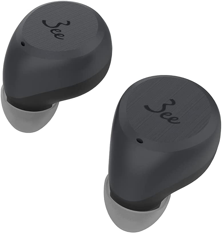 3ee Alpha 01 ワイヤレス イヤホン Bluetooth マイク付き (ダークグレー) M【エコ得】