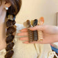 (A03グレー)プリングヘアゴム くるくる ヘアアクセサリー ハート オシャレ 髪飾り ヘアゴム コイルポニー ワイヤーポニー まとめ髪 プチプラ