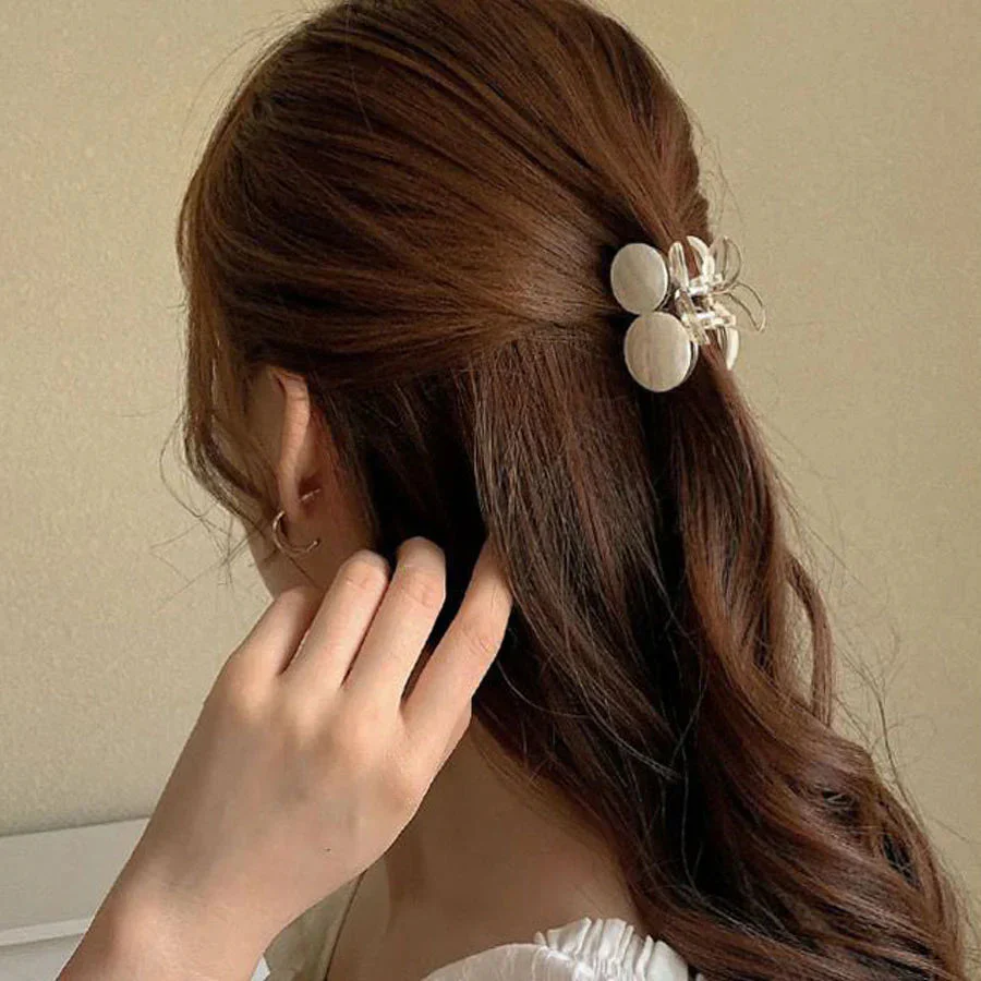 (A02)バンスクリップ ヘアクリップ 大粒 バレッタ まとめ髪 髪飾り ヘアアクセサリー 髪留め ヘアアレンジ