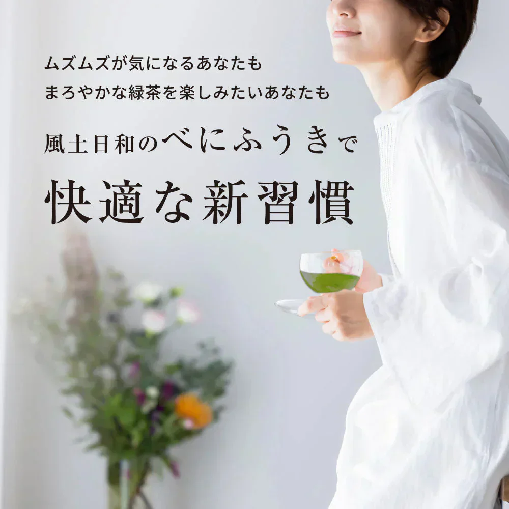 風土日和 べにふうき緑茶 粉末 高濃度 メチル化カテキン 80g べにふうき 静岡県産 農水大臣賞・日本農業賞受賞 花粉対策 花粉症 お茶