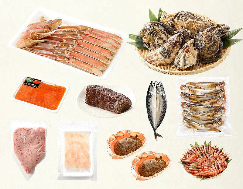 福袋 10種入り 豪華 かに 入り福袋！ カニ 牡蠣 いくら醤油漬け ローストビーフ 鯖 ハタハタ ネギトロ 粒貝 蟹みそ 甘エビ 贈り物 海鮮福袋 グルメセット 食品福袋 美味しいギフト 食べ物 福袋 美味しいお取り寄せ 冷凍グルメ 母の日
