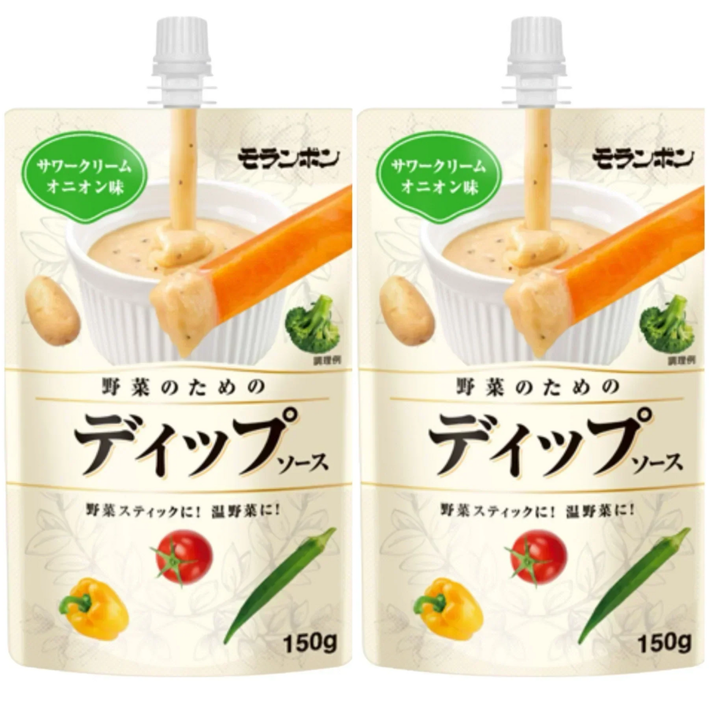 【2個セット！】モランボン 野菜のためのディップソース サワークリームオニオン味 150g※
