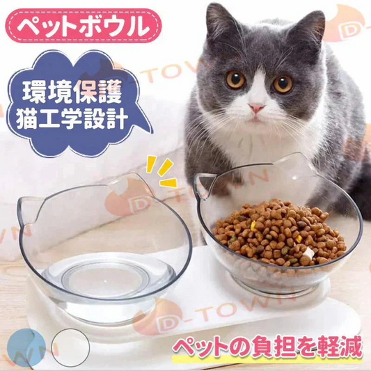ペットボウル 猫 フードボウル 猫 えさ 皿 猫 食器 おしゃれ 小型犬用 食器 ダイニング フードボール ペット食器 餌台 ペットボウル ペットトレー トレー 犬用 w443B(グレー)