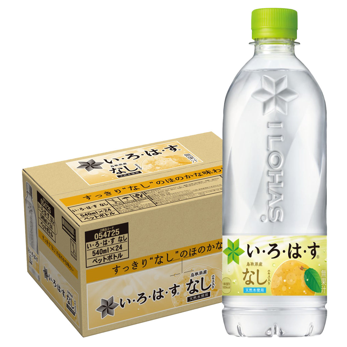 【送料無料】コカ・コーラ い・ろ・は・す なし 555ml×1ケース/24本いろはす ナチュラルミネラルウォーター 天然水