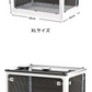 XINYF 収納ボックス(ホワイト-1個, 40.5×29×24cm-28.2L) 折りたたみ 蓋付き 積み重ね 全方向から取り出せる 収納ケース プラスチック キャスター付き