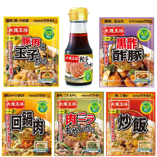 大阪王将 調味料 1箱2人前 10袋と餃子のたれセット  本格中華をご家庭で楽しんでください