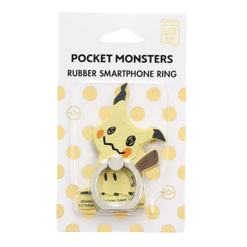 サンクレスト ポケモン：スマホリング 【ラバータイプ：ミミッキュ】 落ちないくん