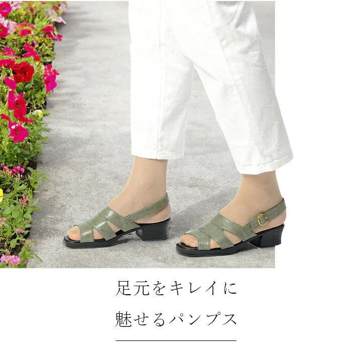 【スギブラウン Mサイズ】サンダル シューズストラップ レザー ベルト レディース ファッション 柔らかい バッグバンド仕様で履きやすさもアップ！お洒落なバッグバンドサンダル