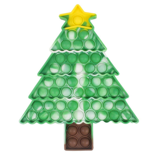 プッシュポップ 1枚 大きいサイズ クリスマスツリー バブル大きい 安い ブロック スクイーズ 知育玩具 シリコン プチプチ カラフル おもちゃ 子供 プレゼント