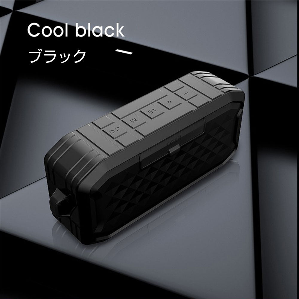 ワイヤレススピーカー レッド 持ち運び ハンディ 防水 ブルートゥーススピーカー ポータブル 携帯 お風呂 アウトドア 重低音 iPhone スマホ 大音量 ダンス教室 充電式