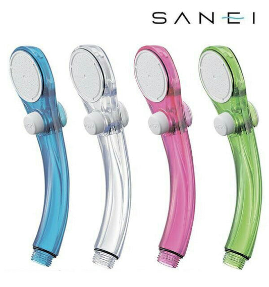 (CP6・スケルトンピンク)三栄水栓 SANEI 節水ストップシャワーヘッド PS323-81XA