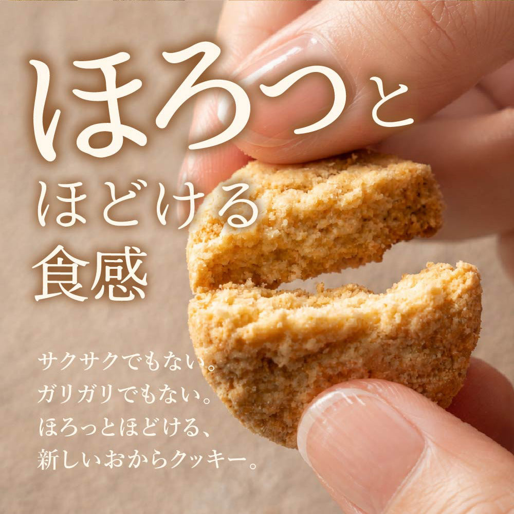 サクサクおからクッキー(ミックス)【200g(100g×2袋)】※割れ欠けあり | おからパウダー 大豆 低糖質 糖質制限 小腹サポート 高たんぱく 雑穀スイーツ