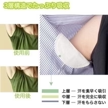 わき汗パッド 汗取りパッド 白 大きめサイズ 男女兼用 脇汗  無香料  あせジミ防止 44枚（22組）