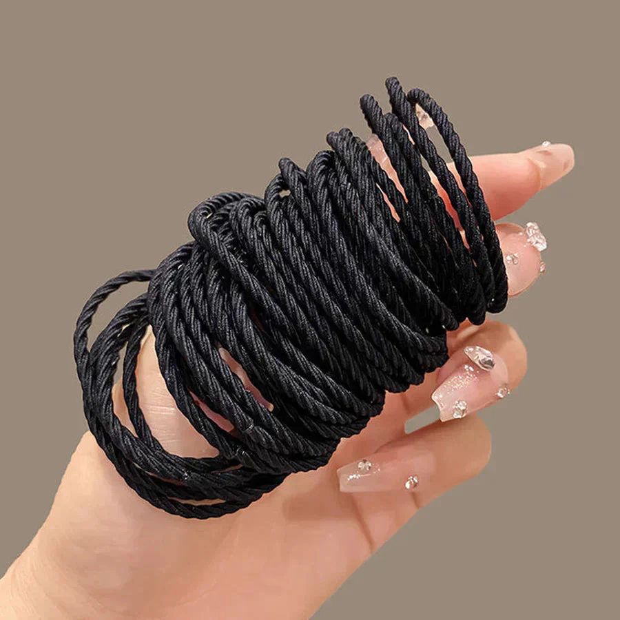 (A03)ヘアゴム キッズ シンプル 上品 ヘアアクセサリー 細いリングゴム 子供用50個入りセット 髪留め 髪ゴム 赤ちゃん 子供 こども リング 髪止め