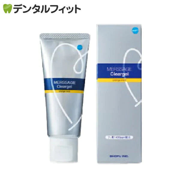 松風 メルサージュ クリアジェル オレンジミント 1本(60g) フッ素1450ppm配合 医薬部外品【メール便送料無料】
