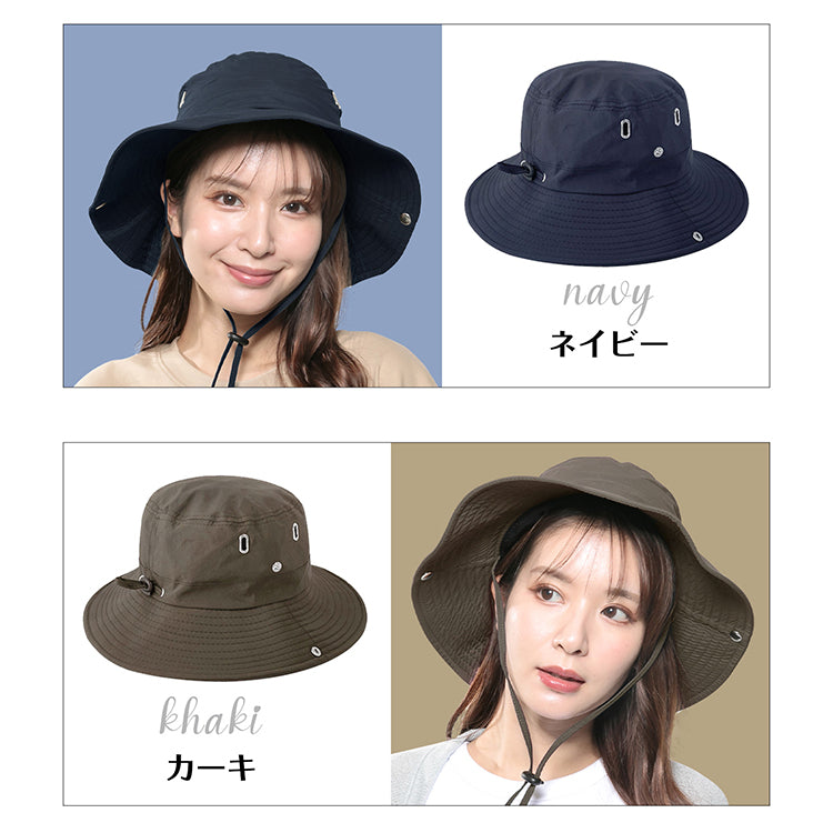 【カーキ】ハット 帽子 プロテクター付き サファリハット 折り畳み UVカット つば広 あご紐付き 簡易保護 頭部保護 軽量 作業用 速乾 吸汗 メンズ レディース 男女兼用 アウトドア 夏 登山 ゴルフ ガーデニング フェス お洒落 おしゃれ