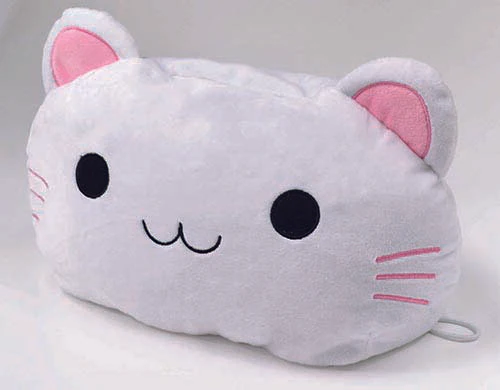 【白猫】ねこ顔ティッシュカバー ネコ 猫 猫グッズ 黒猫 白猫 ブラック ホワイト 30×20cm ティッシュカバー