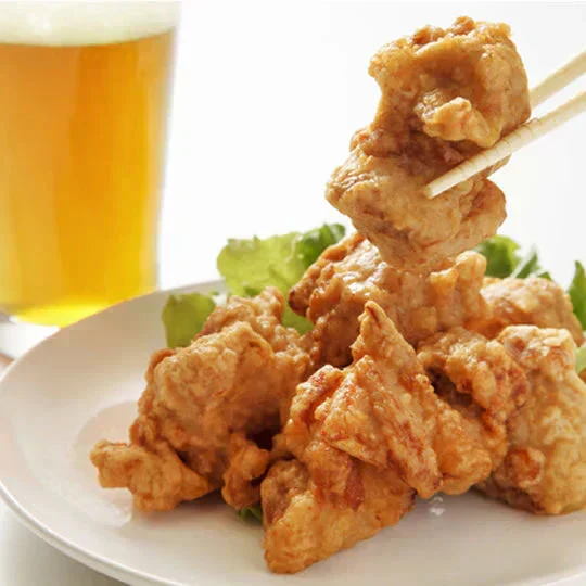 【2ｋｇ】自慢の唐揚げ（１kg×2）／もも肉使用！レンチン調理ＯＫ！／特製醤油味の美味しさ♪！冷めても美味しい！ からあげ