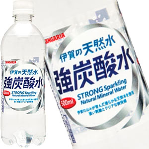 サンガリア 伊賀の天然水強炭酸水 500mlPET×24本［賞味期限:4ヶ月以上］北海道、沖縄、離島は送料無料対象外［送料無料］【5?8営業日以内に出荷】